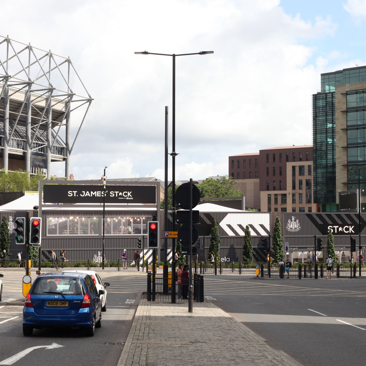 NUFC's tweet photo. 🤩 #NUFC has revealed CGI images and the name of its proposed fan zone at Strawberry Place as part of a public consultation event held at St. James' Park on Monday.

⚫️⚪️