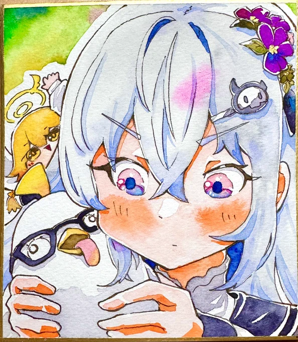 #ブルアカアズサちゃん、モモフレンズにハマってるの可愛すぎる一生をヒフミと共に幸せに歩んで… 