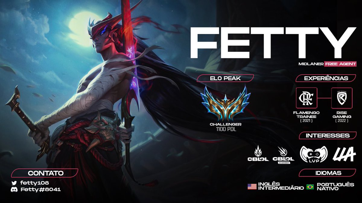 Após muitos tryouts, sigo na busca da ascensão, dito isso, venho anunciar que estou F.A. T1 e T2 de todas as regiões. Possuo nível A2 Key Cambridge de inglês e estudo a língua coreana a mais de 2 anos.
Estou na minha melhor fase e busco org para representar.

Rts são apreciados.