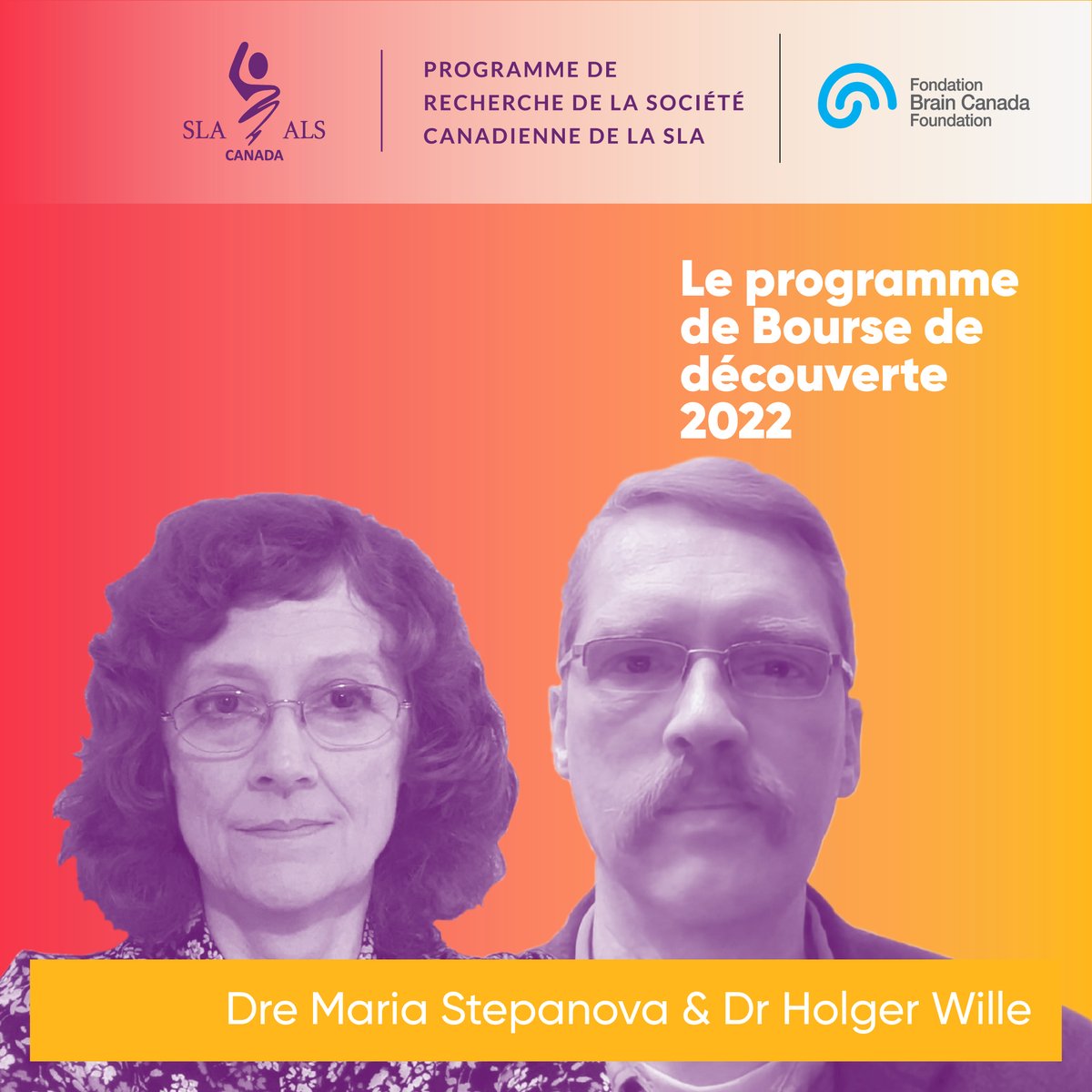 Est-ce que les méthodes informatiques peuvent aider à la conception d’anticorps clés pour de la #SLA? La Dre Maria Stepanova et le Dr Holger Wille, avec le soutien de la Bourse de découverte 2022 de @ALSCanada et @BrainCanada, font équipe pour le découvrir bit.ly/4605pfP