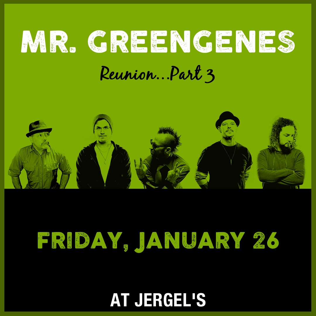 NEW SHOW 🚨 <a href="/mrgreengenes94/">Mr. Greengenes</a> Reuinion Part 3 at @Jergels on January 26th!

⏰ Tickets go on sale September 15th at 12pm!
🎟️ bit.ly/MrGreengenesRe…