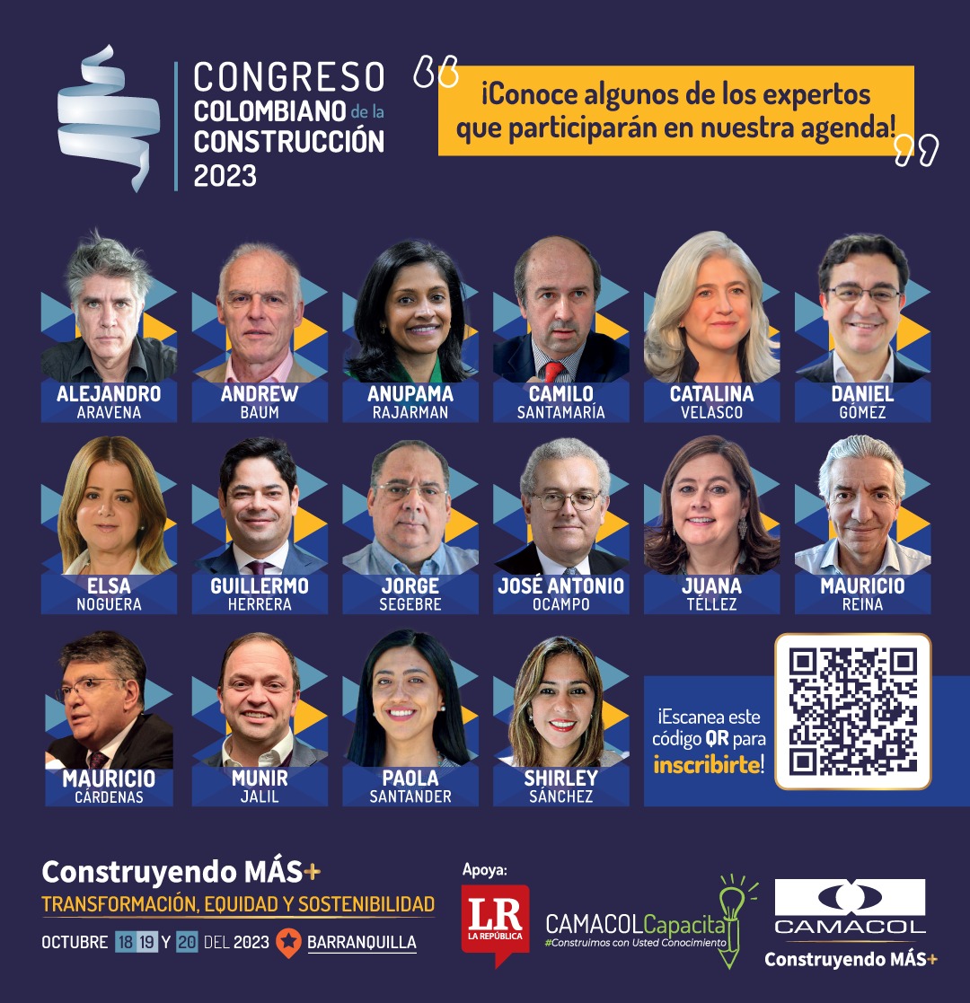 CamacolColombia's tweet photo. ¡Este es solo un abrebocas!
Conoce algunos de los expertos que participarán en nuestro #CongresoCamacol2023
Inscríbete ya 👉 https://t.co/Xrye5vpeP0 https://t.co/Ei8y95Frs8