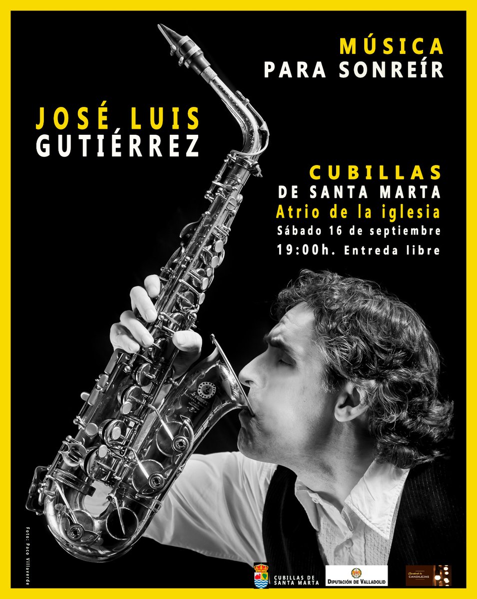 Este sábado Cubillas de Santa Marta será Cubijazz por un día. Os esperamos a las 19:00 en el atrio de la iglesia.