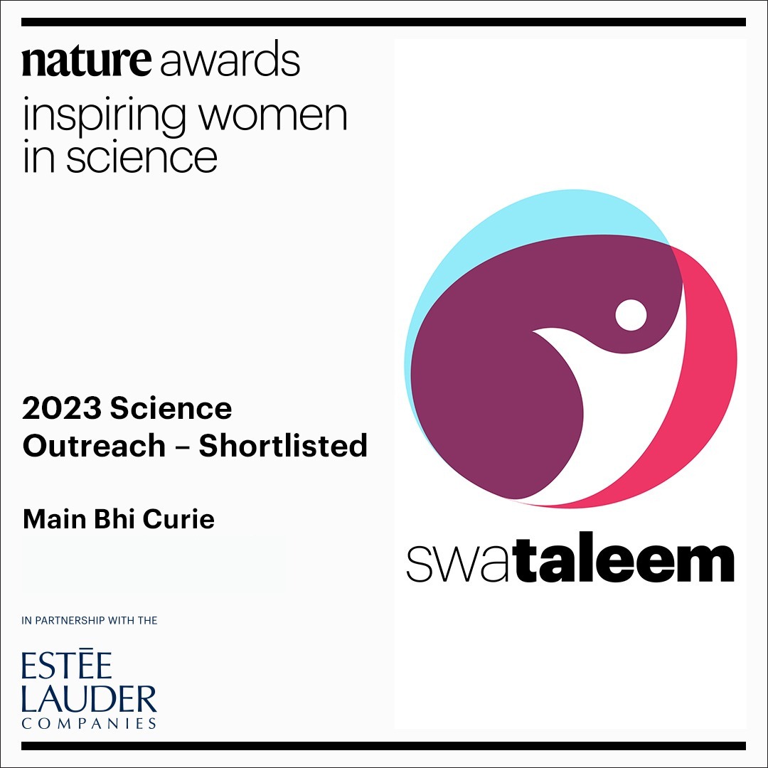 We are thrilled to be shortlisted for the Inspiring Women in Science- Science Outreach Category Award by Nature Journal. It is a privilege to stand alongside 5 incredible candidates.
We would like to thank <a href="/Tarafoundation/">Tara Foundation</a> for being the partner in this project and our Team.