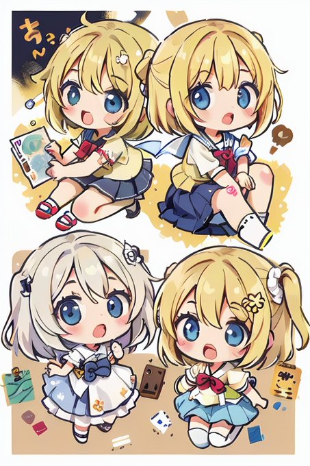 「blonde hair card」 illustration images(Latest)｜4pages