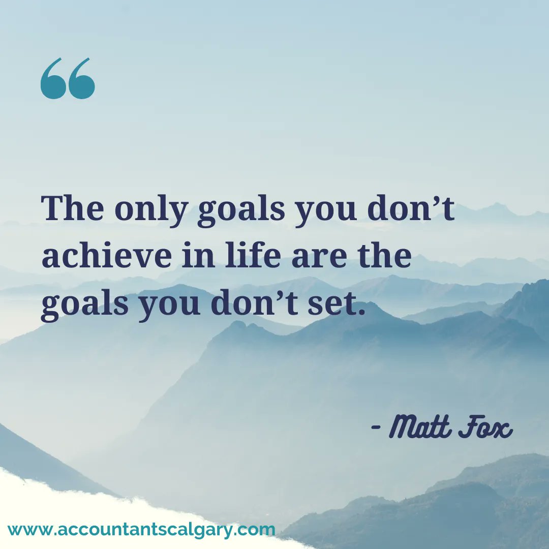 Setting goals is the first step to turning your dreams into reality. Embrace the power within you and watch the magic happen. 🚀💫 
Happy Monday! 🤩 

#MondayMotivation #NewWeek #MotivationalMonday #yyc #accounting #smallbusiness