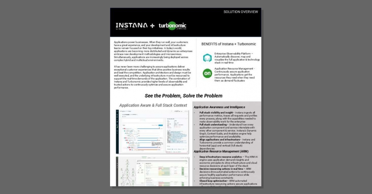 BryTechInc's tweet image. Delivering exceptional customer experiences depends on exceptional observability and application resource management. Instana + Turbonomic = all that and more. Get the solution brief.     #applicationresourcemanagement #observability stuf.in/bc8z5e