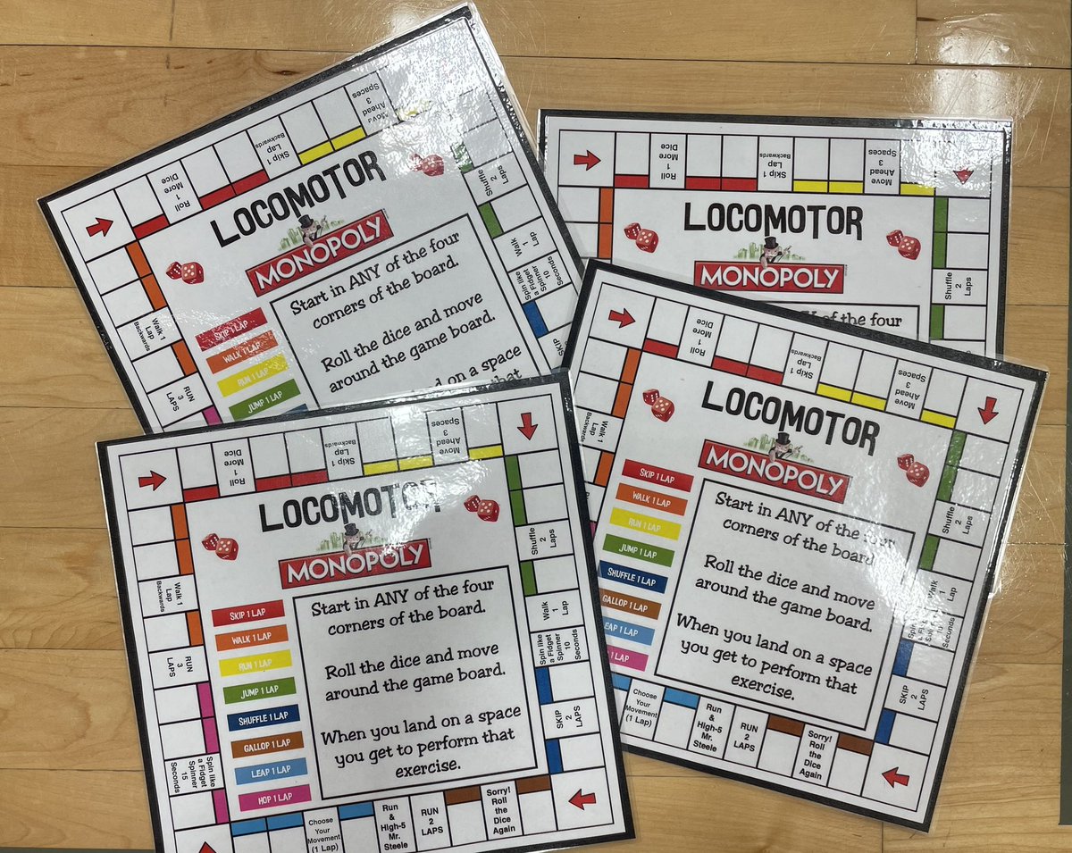 Locomotor Monopoly today!!

Assessing K-5 locomotor movements using #gamification!

#PhysEd #elempe #ndpechat #PEgeeks