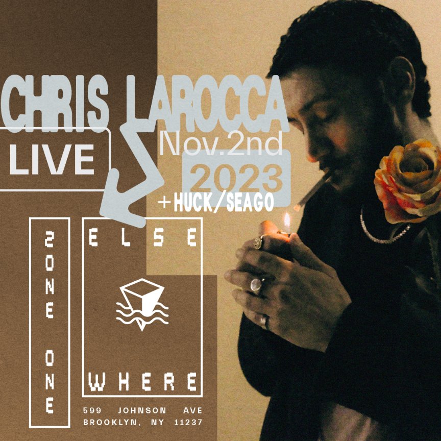 elsewherespace's tweet image. Just Announced!

PopGun Presents
└ Chris LaRocca
└└ Huck
└└└ Seago

11/2/2023 @elsewherespace [zone one]

tickets on sale 9/15 @ 10am ➫ bit.ly/3Pu0caL