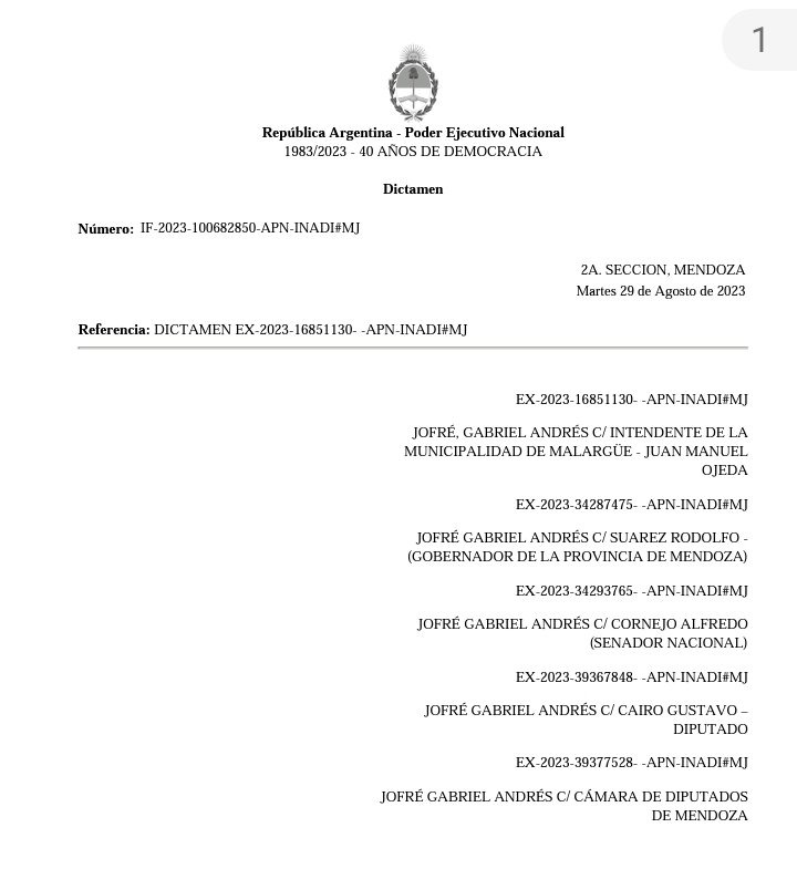 jofregabriel1's tweet photo. Feula! CONFRIMADO. Recibimos dictamen del @inadi sobre nuestras denuncias presentadas. Podemos decir que @rodysuarez @alfredocornejo  juan Manuel ojeda y legisladores de mendoza son DISCRIMINADORES!! 
El Racismo y el negacionismo serán enfrentados con la lucha!! Marichiweu https://t.co/g8dXEYe7ia