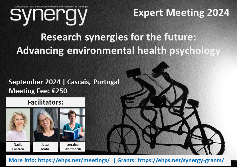Feeling blue now that #ehps2023 is over? It's not too early to start thinking about #ehps2024 in sunny Cascais, Portugal, where our Synergy Expert Meeting will focus on advancing environmental health psychology 💚🌍

Applications will open in early 2024, so watch this space