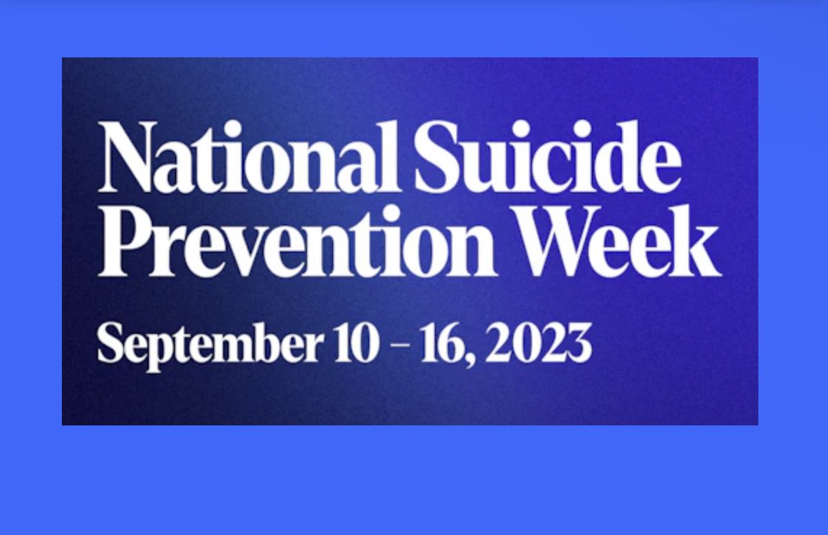 This is Suicide Prevention Week 
afsp.org/national-suici… #SuicidePrevention #MentalWellness #YouAreNotAlone #blacktherapist #erasethestigma
