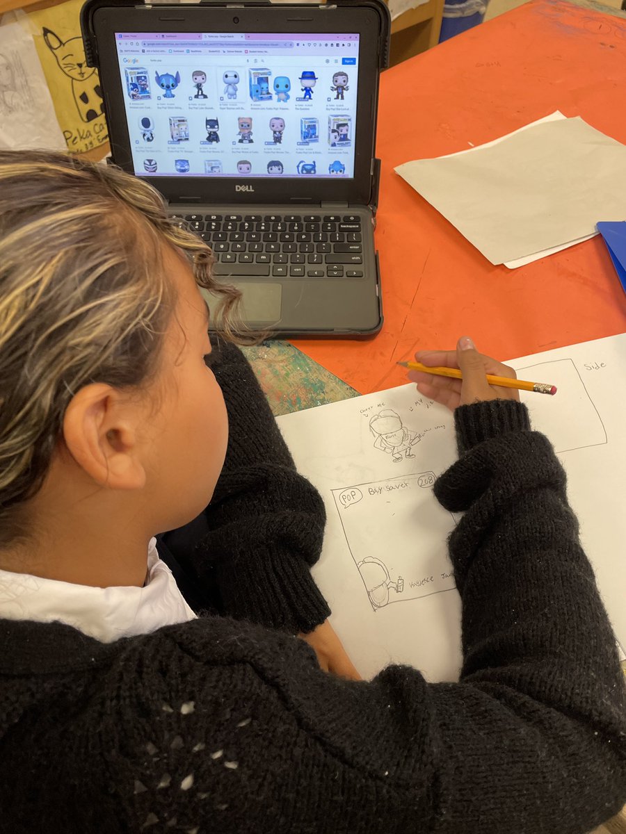 Ms_Vandegrift's tweet image. 6th grade art students kicked off #ArtsEdWeek by planning their self portrait and self Funko Pop designs! #nnpsarts @BTWashingtonMS
