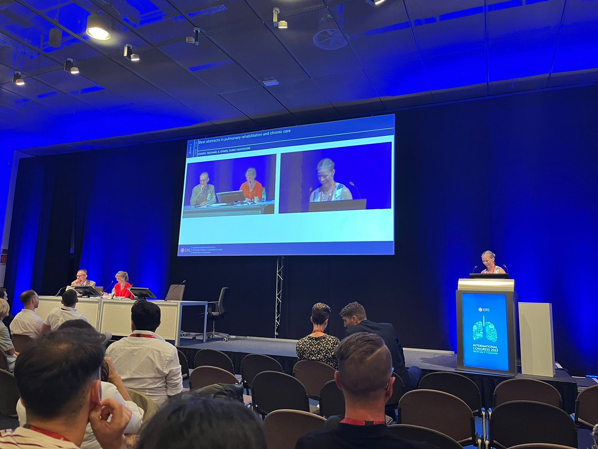 Happy to be part of the assembly 1.2 Best Abstracts in Rehab & Chronic Care session at #ERSCongress. Also glad my presentation is over! @CersResearch