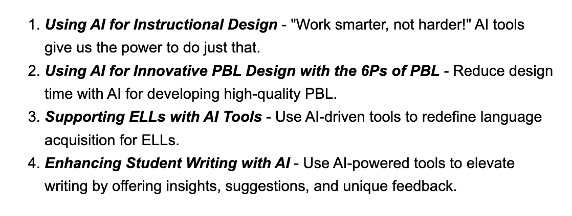 Looking to use #AI as a partner for student achievement? We have #ProfessionalDevelopment offerings for that! We ARE Innovative Designs for Education! Click here for support: surveymonkey.com/r/CDBBYWN #EduAI #EdTech #k12 #lrnchat