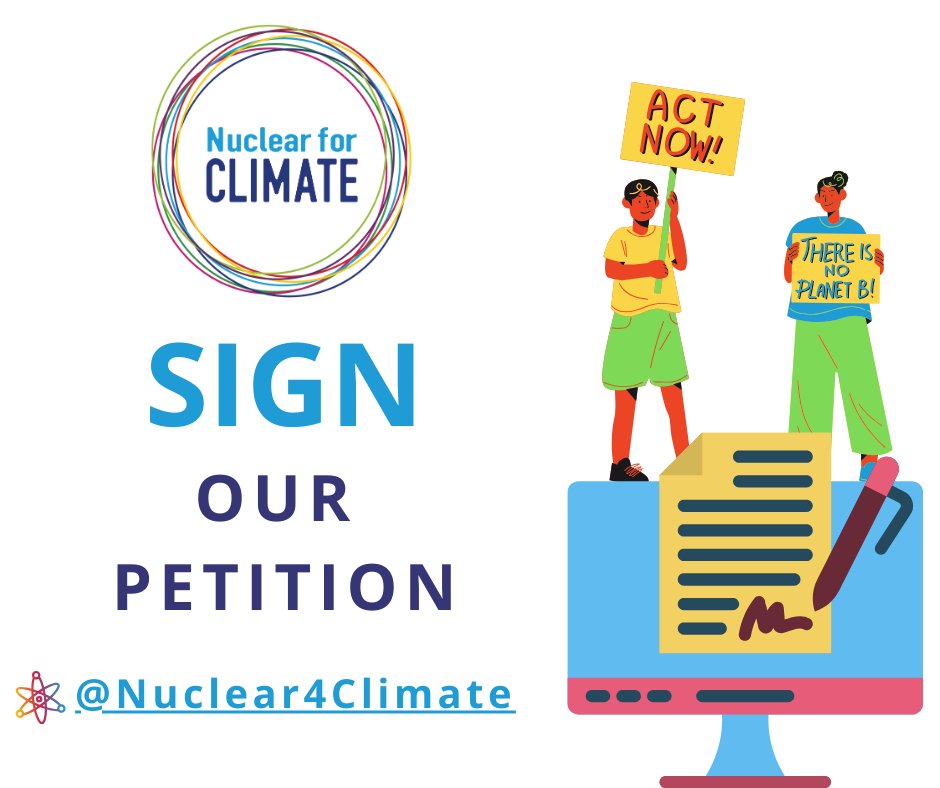 🔔HAVE YOU SIGNED OUR PETITION YET?
📝 lnkd.in/dShTSHrg

#NetZeroNeedsNuclear #NuclearNow #CleanEnergy4All #COP28 #RoadtoCOP #RacetoResilience #RacetoZero #ClimateHero