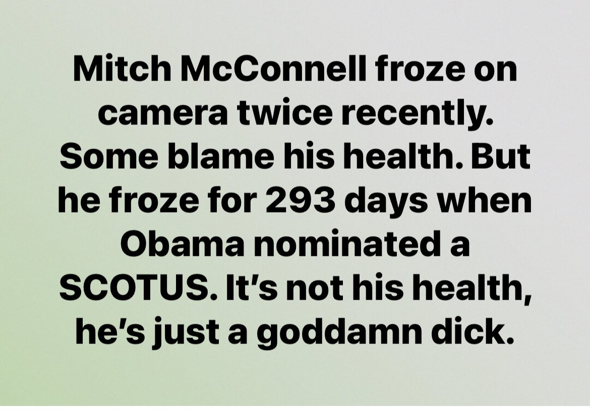 Imnotdanlynn's tweet photo. @LeaderMcConnell @hypcrite https://t.co/xe39SDkRQr