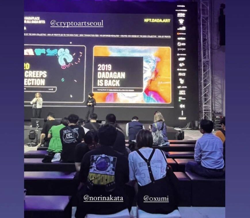 もう一枚　
OPSumo Club x Relation Tシャツ👀
<a href="/cryptoartseoul/">Crypto Art Seoul 2024</a> 🇰🇷
<a href="/NORIWTS/">NORI</a>