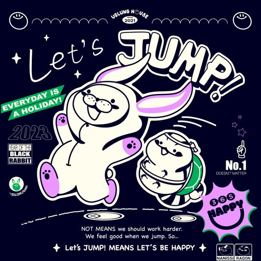 GLOBALDAOART's tweet image. Let&apos;s jump! 

It&apos;s not about living harder. When you jump, somehow your mood gets better. It means that humans, rabbits, turtles, grass, and the sea, all together, are wishing for happiness throughout the year!

Artist @uslunghouse South Korea

#daoart #daovoice #hoorankysm