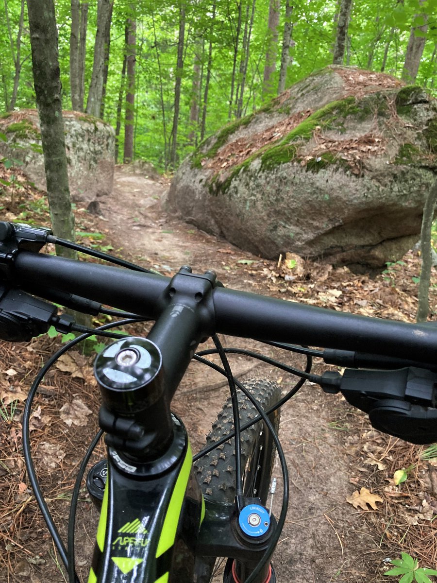 HMarcLarson's tweet photo. Rode the Nicolet Roche Mountain Bike Trail in the @CNNF002 near Langlade (Boulder Lake). 19+ miles of mostly technical #singletrack, well maintained by the Langlade Area Mountain Bike Association. #mtb #cycling https://t.co/FtNQDAmPPd