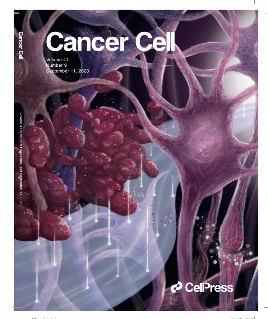 Liset M de la Prida (@lmprida) on Twitter photo Our paper with <a href="/valientelab/">Manuel Valiente</a> is featured at the cover of <a href="/Cancer_Cell/">Cancer Cell</a> published today!!👇🏼 See also the fantastic preview by <a href="/michelle_monje/">Michelle Monje🎗️ 🟦</a> and <a href="/kshamardani/">Kiarash Shamardani</a>. Love the title!! 𝗧𝘂𝗺𝗼𝗿𝘀 𝗼𝗻 𝗱𝗶𝗳𝗳𝗲𝗿𝗲𝗻𝘁 𝘄𝗮𝘃𝗲𝗹𝗲𝗻𝗴𝘁𝗵𝘀 cell.com/cancer-cell/fu… Our paper with <a href="/valientelab/">Manuel Valiente</a> is featured at the cover of <a href="/Cancer_Cell/">Cancer Cell</a> published today!!👇🏼 See also the fantastic preview by <a href="/michelle_monje/">Michelle Monje🎗️ 🟦</a> and <a href="/kshamardani/">Kiarash Shamardani</a>. Love the title!! 𝗧𝘂𝗺𝗼𝗿𝘀 𝗼𝗻 𝗱𝗶𝗳𝗳𝗲𝗿𝗲𝗻𝘁 𝘄𝗮𝘃𝗲𝗹𝗲𝗻𝗴𝘁𝗵𝘀 cell.com/cancer-cell/fu…