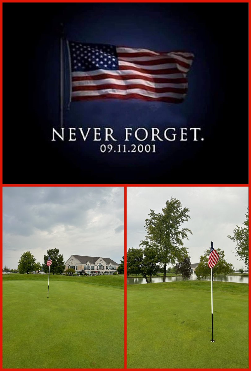 Tony Turf (@tonyturf) on Twitter photo Every year since the attacks of 9/11 I've placed American flags on both the 9th and 11th Greens at the golf course where I was currently working to commemorate the senseless loss of 2,977 innocent souls. 🇺🇸
📸 - <a href="/ZackROgalla/">Zack R Ogalla</a>
#NeverForget Every year since the attacks of 9/11 I've placed American flags on both the 9th and 11th Greens at the golf course where I was currently working to commemorate the senseless loss of 2,977 innocent souls. 🇺🇸
📸 - <a href="/ZackROgalla/">Zack R Ogalla</a>
#NeverForget
