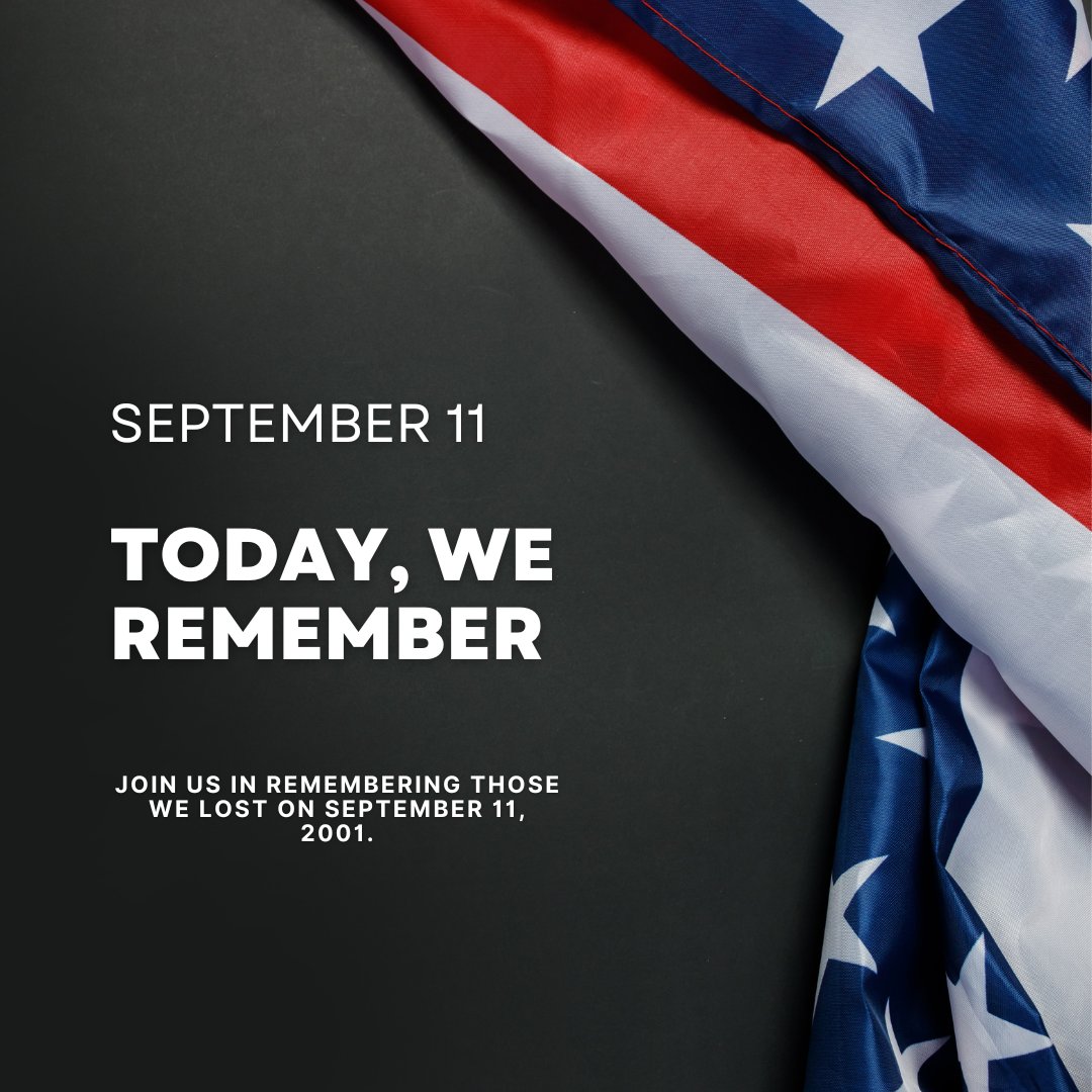 _JDVProductions's tweet image. Today, we remember those who were lost on September 11, 2001. 🇺🇸

Join us in remembering those who were lost, those who fought to keep others safe and all of their families.