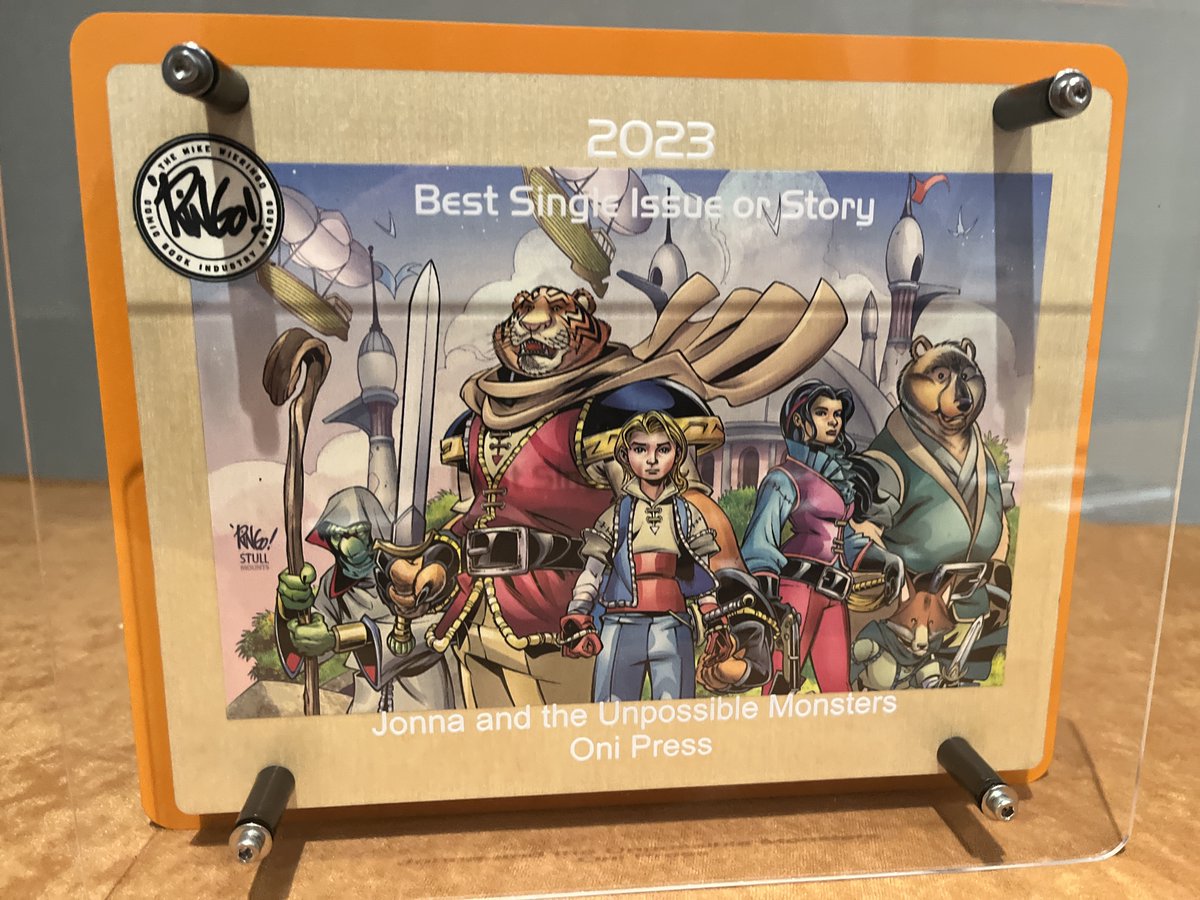 Big congratulations to all the Ringo winners over the weekend especially the team on Jonna &amp; the Unpossible Monsters by <a href="/ChrisSamnee/">CHRIS SAMNEE</a> Laura Samnee &amp; Matthew Wilson for winning  Best Kids Series &amp; Best in Story for 2023!!