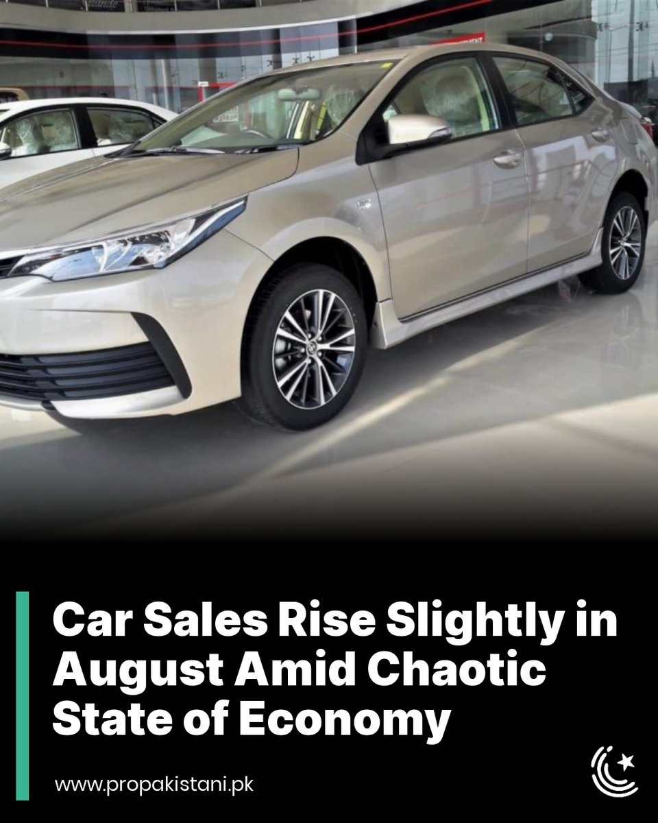 ProPakistaniPK's tweet image. Carmakers collectively sold just 7,579 vehicles in August 2023, witnessing a month-over-month increase of 49% in sales, but a year-over-year decrease of 36%.

#cars #PAMA #Toyota #Honda #Hyundai #Suzuki

Read More: propakistani.pk/2023/09/11/car…