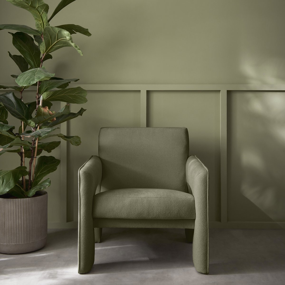 GrahamandBrown's tweet image. An elegant muted green colour, our Colour of the Year 2024 has been conscientiously curated. Viridis is a complex yet flexible hue, adding depth to a space and blurring the lines between the outside and inside, it is a natural and uplifting shade.🌲