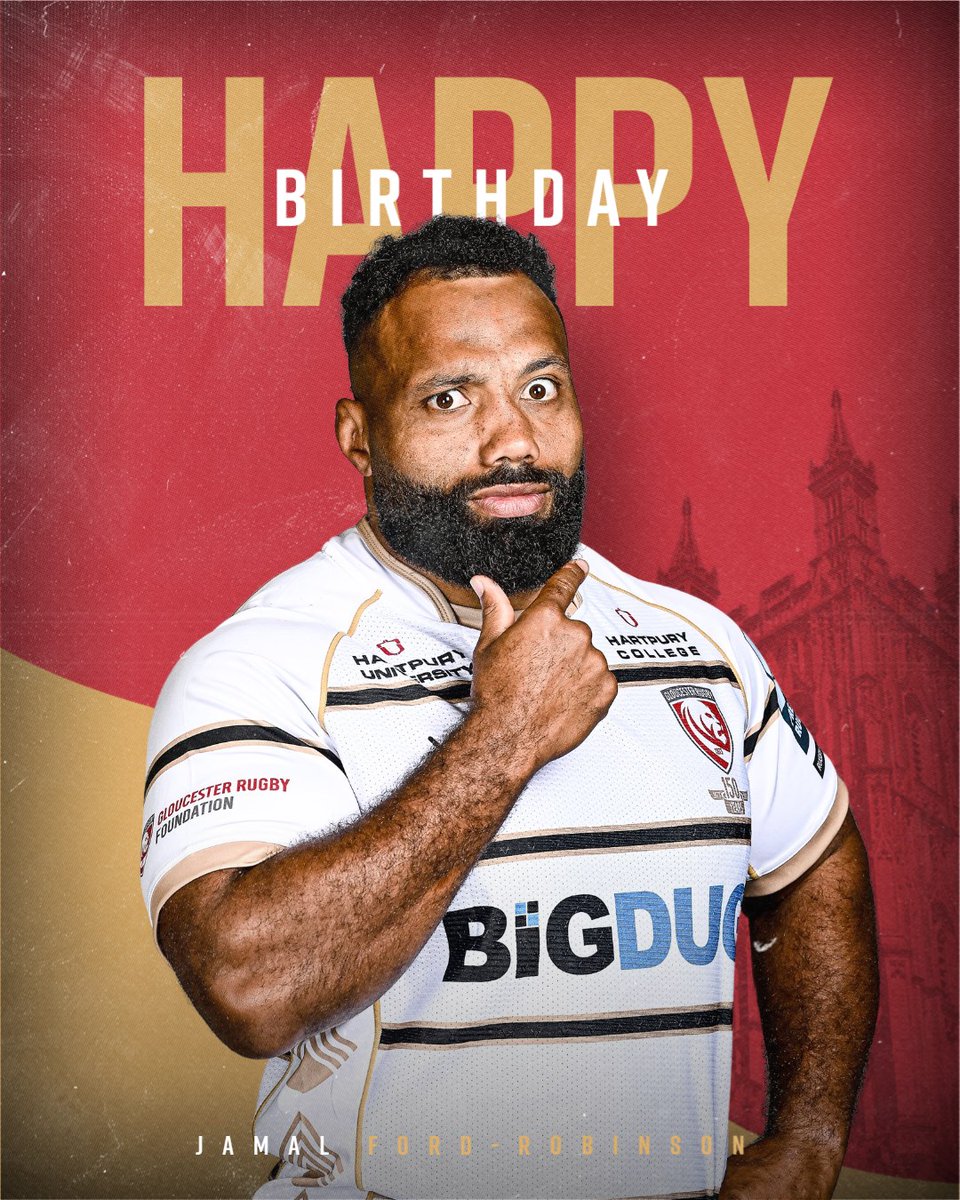 gloucesterrugby's tweet photo. It's a good day for a birthday... 🎂

Happy birthday to @LewisLudlow94, @jfordrob and @thorlo! 🥳 https://t.co/0p2xbrmtYl