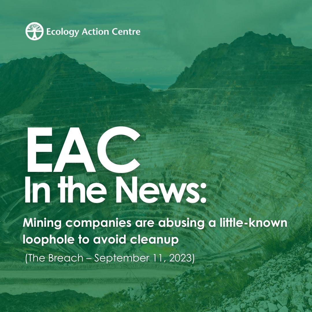 "[It is] an all too familiar tactic used by the #MiningIndustry to get out of responsibilities &amp; costs for decommissioning &amp; reclaiming mines after their profitable life is over.”

- Karen McKendry, senior wilderness outreach coordinator w/the EAC

👉️ bit.ly/EACinTheNewsTW