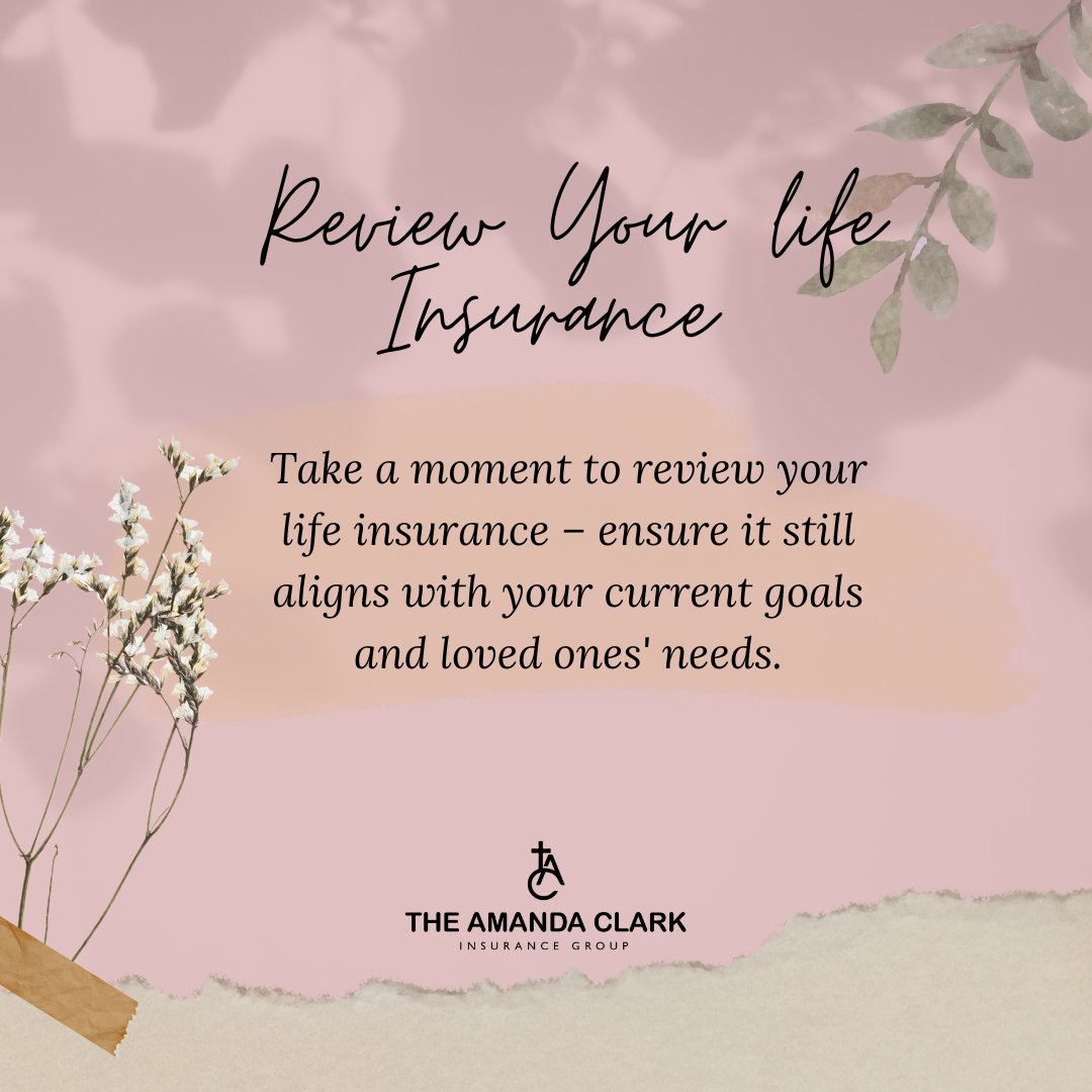 Life evolves, and so should your protection. Take a moment to review your life insurance, ensure it still aligns with your current goals and loved ones' needs. The Amanda Clark Insurance Group is here to guide you through every chapter. 

#LifeInsuranceReview #PeaceOfMindCoverage