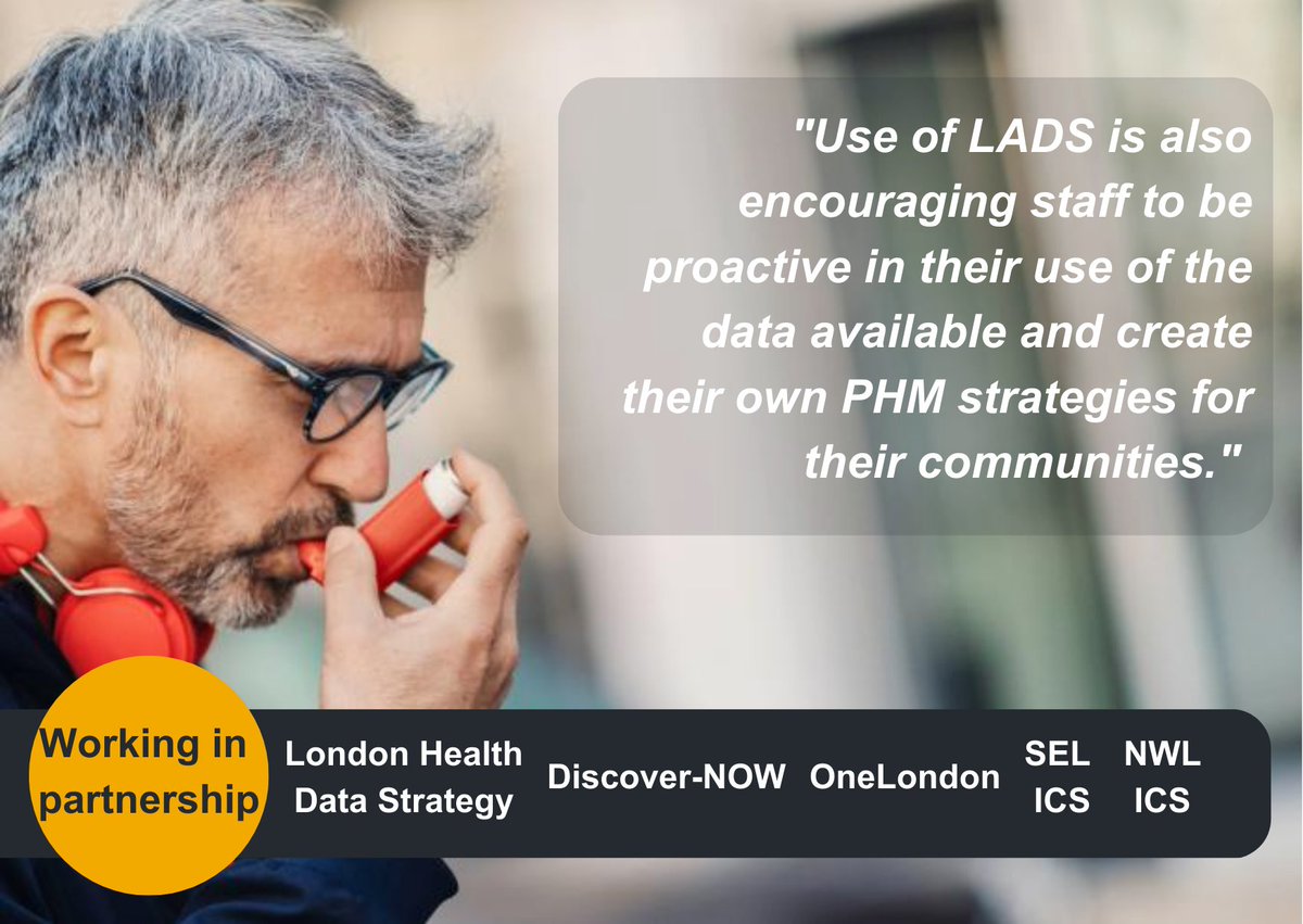 Imperial College Health Partners (@ldn_ichp) on Twitter photo Innovative data tool is a breath of fresh air for Londoners.
Read how a new NHS data tool has the potential to improve outcomes & tackle health inequalities in asthma care: ow.ly/re1r50PK8qv
<a href="/DiscoverNOWhub/">Discover-NOW</a> <a href="/SELondonICS/">South East London ICS</a> <a href="/HealthierNWL/">@HealthierNWL</a> <a href="/OneLondon4/">OneLondon</a> #LondonHealthDataStrategy Innovative data tool is a breath of fresh air for Londoners.
Read how a new NHS data tool has the potential to improve outcomes & tackle health inequalities in asthma care: ow.ly/re1r50PK8qv
<a href="/DiscoverNOWhub/">Discover-NOW</a> <a href="/SELondonICS/">South East London ICS</a> <a href="/HealthierNWL/">@HealthierNWL</a> <a href="/OneLondon4/">OneLondon</a> #LondonHealthDataStrategy