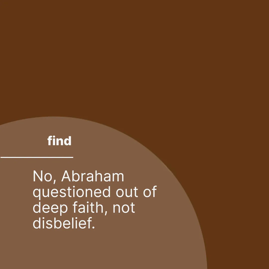 BiblicalT's tweet photo. Abraham questioned God about the promise of offspring, indicating a moment of uncertainty/need for reassurance rather than a lack of faith. It shows that even within deep faith, there is room for questions and dialogue with God. Watch our class on Abraham:https://t.co/kqNCGBbWVF https://t.co/C7IIsEYbA5