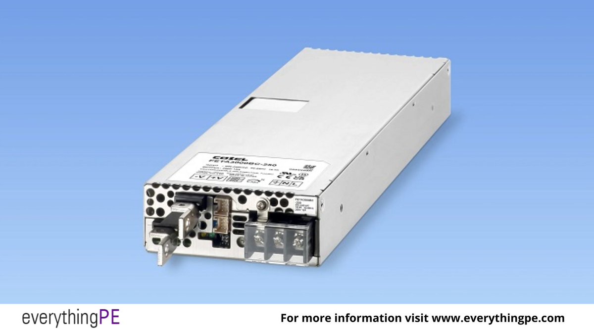 COSEL Introduced 250 V AC- DC Converter for Industrial Applications

Read more: ow.ly/zjnq50PK7Tn

#powersolutions #powersupplies #protection #acdc #converters #powerelectronics #technologynews @CoselPower