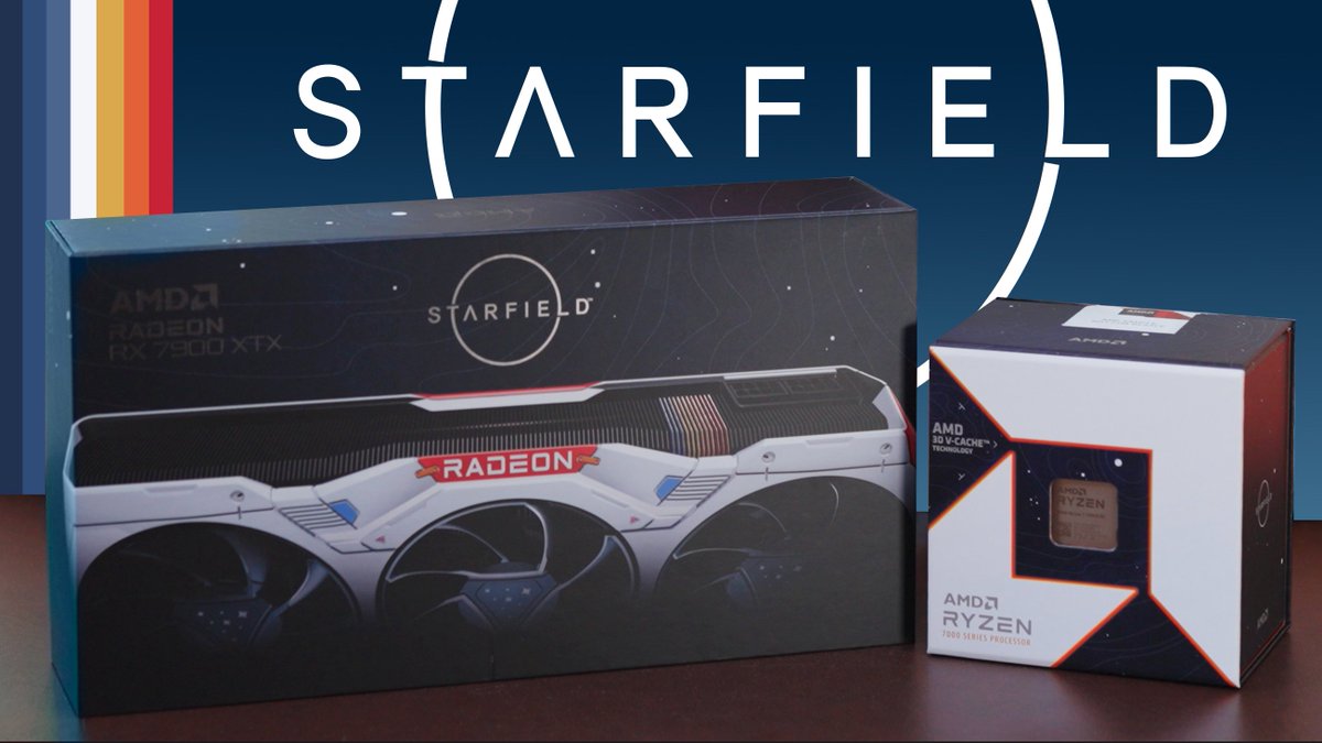 We have another one! Want an @StarfieldGame special edition @amdradeon 7900xtx and @AMDRyzen 7800x3D? Thanks to @AMDGaming I am giving away a full kit right here on @X! Follow, Like and RT for your chance to win! Winner will be chosen on 9/30/2023 😀