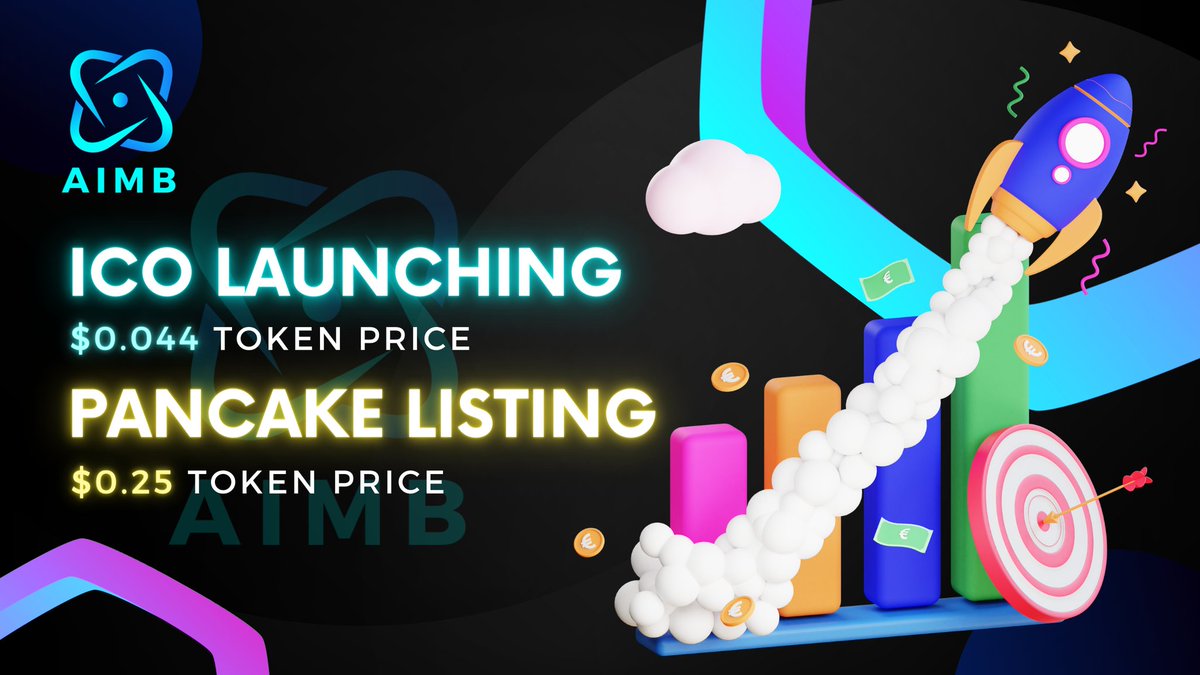 ICO Launching Of AIMB 🔥 🚀

The #ICO Launching #Price Of $AIMB is $0.044 and the PancakeSwap Listing Price is $0.25

(500% Growth Guaranteed ) 🔥 🚀