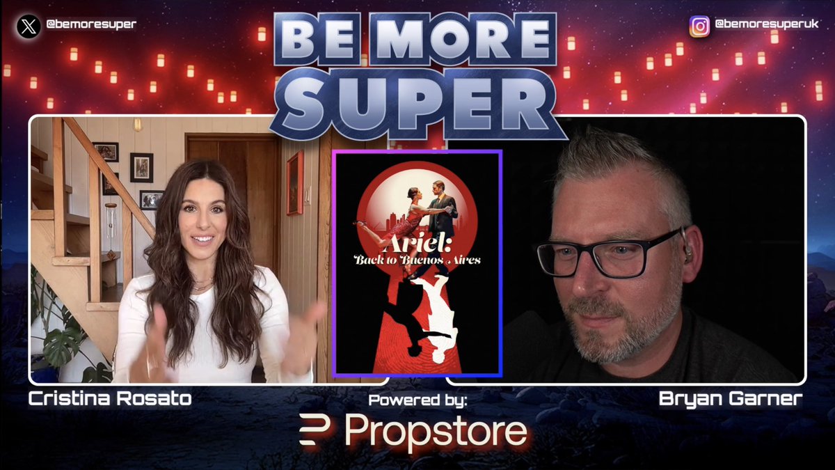 Check out my latest interview with the phenomenal <a href="/Rosats/">Cristina Rosato</a> from Ariel: Back to Buenos Aires which releases on digital from tomorrow! Check out the interview here: youtu.be/QfktEU3HIgI?si… I had such a blast so don’t miss it. <a href="/propstore_com/">Propstore</a> <a href="/empiremagazine/">Empire</a> <a href="/STARBURST_MAG/">STARBURST MAGAZINE</a>