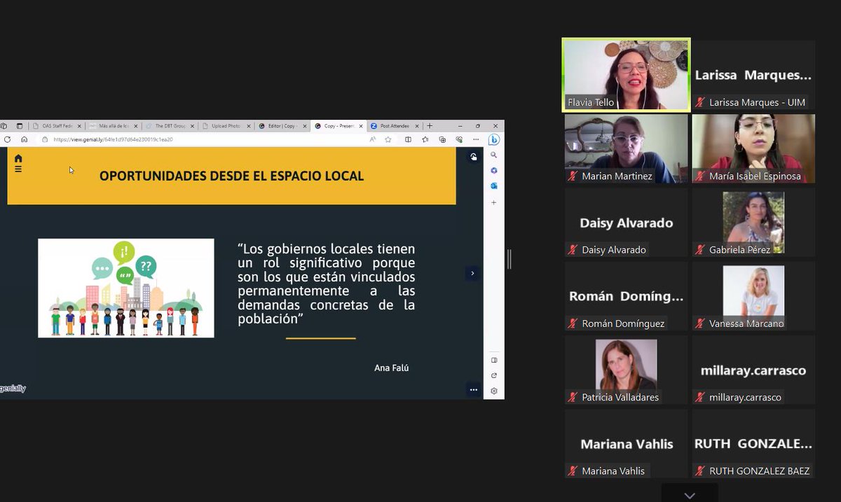 En el marco de la Especialización #UIM en Políticas Públicas con Perspectiva de Género, la Especialista <a href="/FlaviaTelloS/">Flavia Tello</a> brinda la Masterclass "Oportunidades y desafíos para empujar la agenda de género desde lo local".
