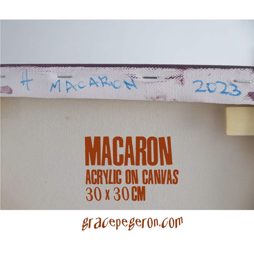 Macaron
Acrylic on canvas
Signature on the back
30 x 30 x 1.6 cm
12 x 12 x 0.6 inch.

gracepegeron.com/canvasworks/cw…

#hermé #macaron #pierrehermé #lenôtre #fauchon #pâtisserie #hautepâtisserie #vogue #picasso #portrait #intuitivepainting #paintings #art #history #french #gracepegeron