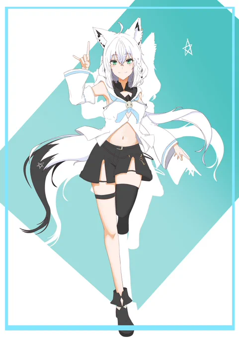 こんこんきーつね #絵フブキ 