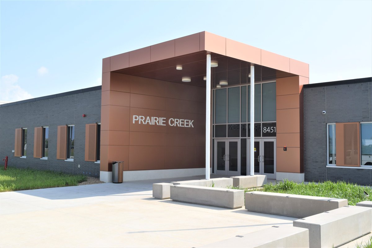 Prairie_Pride's tweet photo. Please join us on Thursday, Sept. 14 from 5-7 PM for a Community Open House to celebrate the opening of the New 5-6 Prairie Creek Intermediate School located directly south of Prairie Point at 8451 Kirkwood BLVD SW. Ribbon Cutting at 5 PM followed by student-led tours https://t.co/Aif9VghIOA