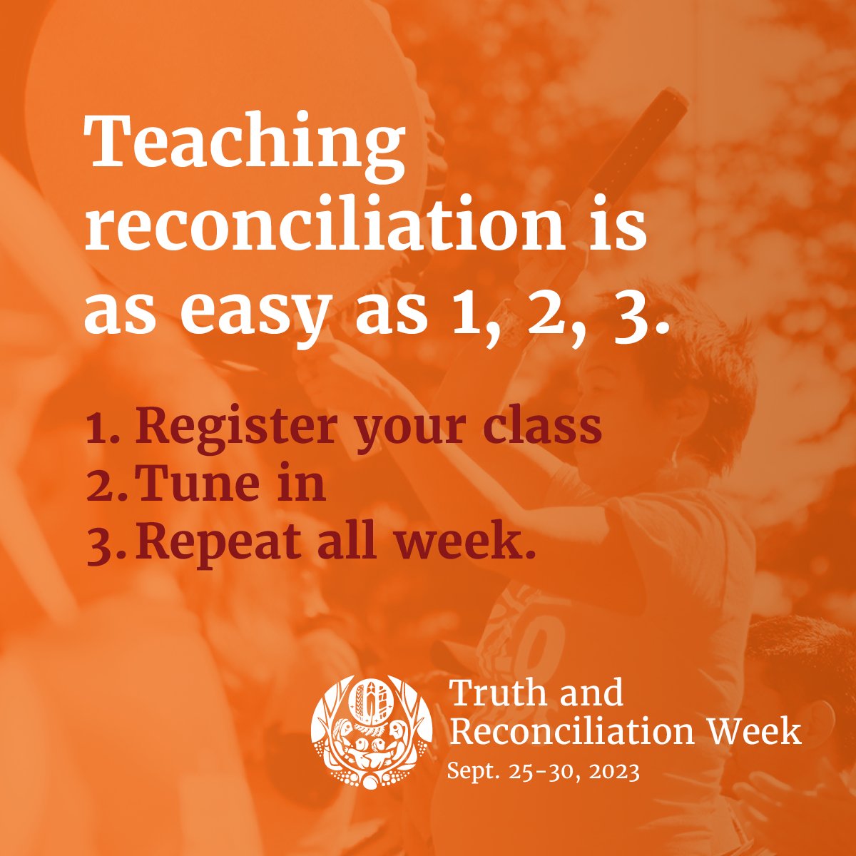 Enrich your students' understanding of #TruthAndReconciliation during #ReconciliationWeek 2023. This 5-day education series supports education curriculums, is age-appropriate and free for grades 1-12. Expand knowledge and create conversations. Register at buff.ly/3KQsN7q