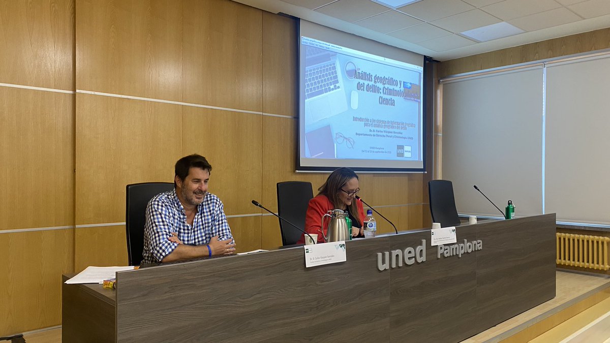 unedpamplona's tweet image. Cursos de Verano 🌞

🔛 “Análisis geográfico y mapas del delito: criminología y ciencia”. 

👉 Introducción a los sistemas de información geográfica para el análisis geográfico del delito

🗣️ Carlos Vázquez González Profesor de Derecho y Criminología @UNED

#SomosUNED #Somos2030