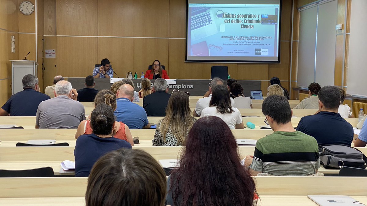 unedpamplona's tweet image. Cursos de Verano 🌞

🔛 “Análisis geográfico y mapas del delito: criminología y ciencia”. 

👉 Introducción a los sistemas de información geográfica para el análisis geográfico del delito

🗣️ Carlos Vázquez González Profesor de Derecho y Criminología @UNED

#SomosUNED #Somos2030