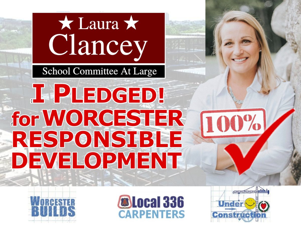 Thank you @ClanceyForWPS for your pledge for responsible development in Worcester. We appreciate that more and more elected leaders are recognizing the old ways aren't working and we need to start making changes.  Join the fight for responsible development!