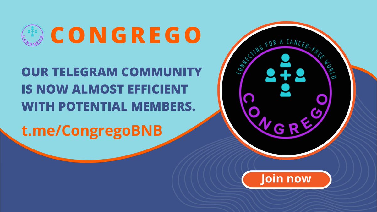 Our Telegram Community is now almost efficient with potential members. 
Don't forget to join: t.me/CongregoBNB
<a href="/Telegram/">Telegram Messenger</a> #Telegram #BNB #Crypto #Binance #BSC