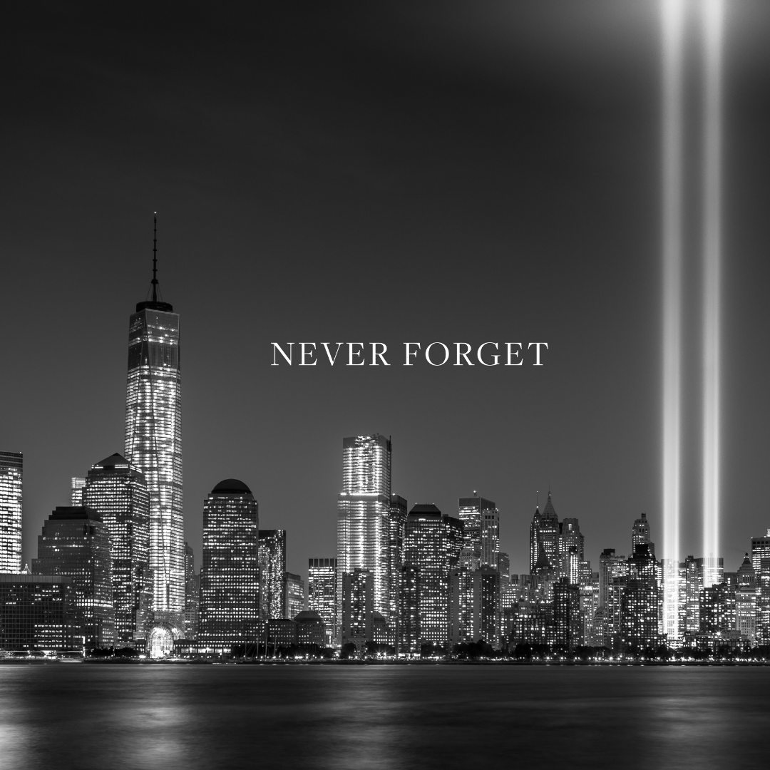 Remembering the lives lost, honoring the heroes, and standing united as a nation. Never forget September 11th.