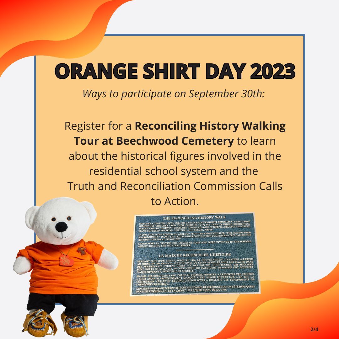 How will you join us in honouring Orange Shirt Day this year? Here are four ways to participate if you live on unceded Algonquin lands (Ottawa-Gatineau). 🧡 Register as an individual, group, or organization here: ow.ly/ok9V50PJsOV